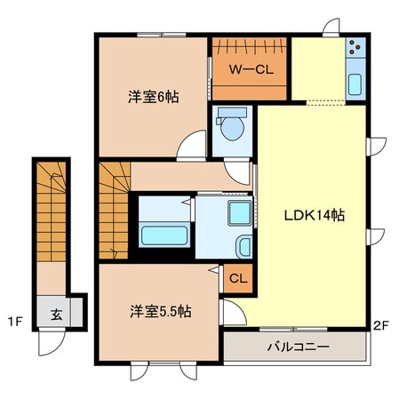 ロワジールの物件間取画像